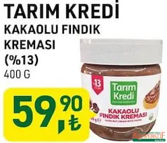 TARIM KREDİ KAKAOLU FINDIK KREMASI 400 G TARIM KREDİ KAKAOLU FINDIK KREMASI 400 G